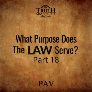 What Purpose Does The Law Serve? [Part 18] — Alexander ’PAV’ Victor