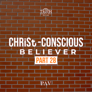The CHRiSt-Conscious Believer [Part 28] — PAV