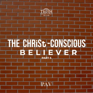 The CHRiSt-Conscious Believer [Part 5] — PAV