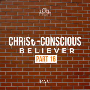 The CHRiSt-Conscious Believer [Part 16] — PAV