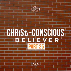 The CHRiSt-Conscious Believer [Part 25] — PAV