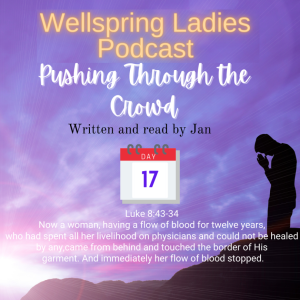 Women from Wellspring Sharing for Lent - Day 17 Pushing Through the Crowd