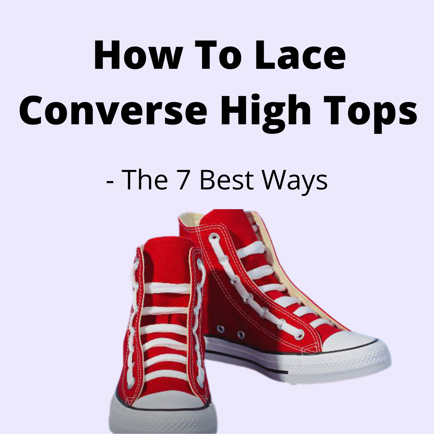 different ways to lace converse high tops