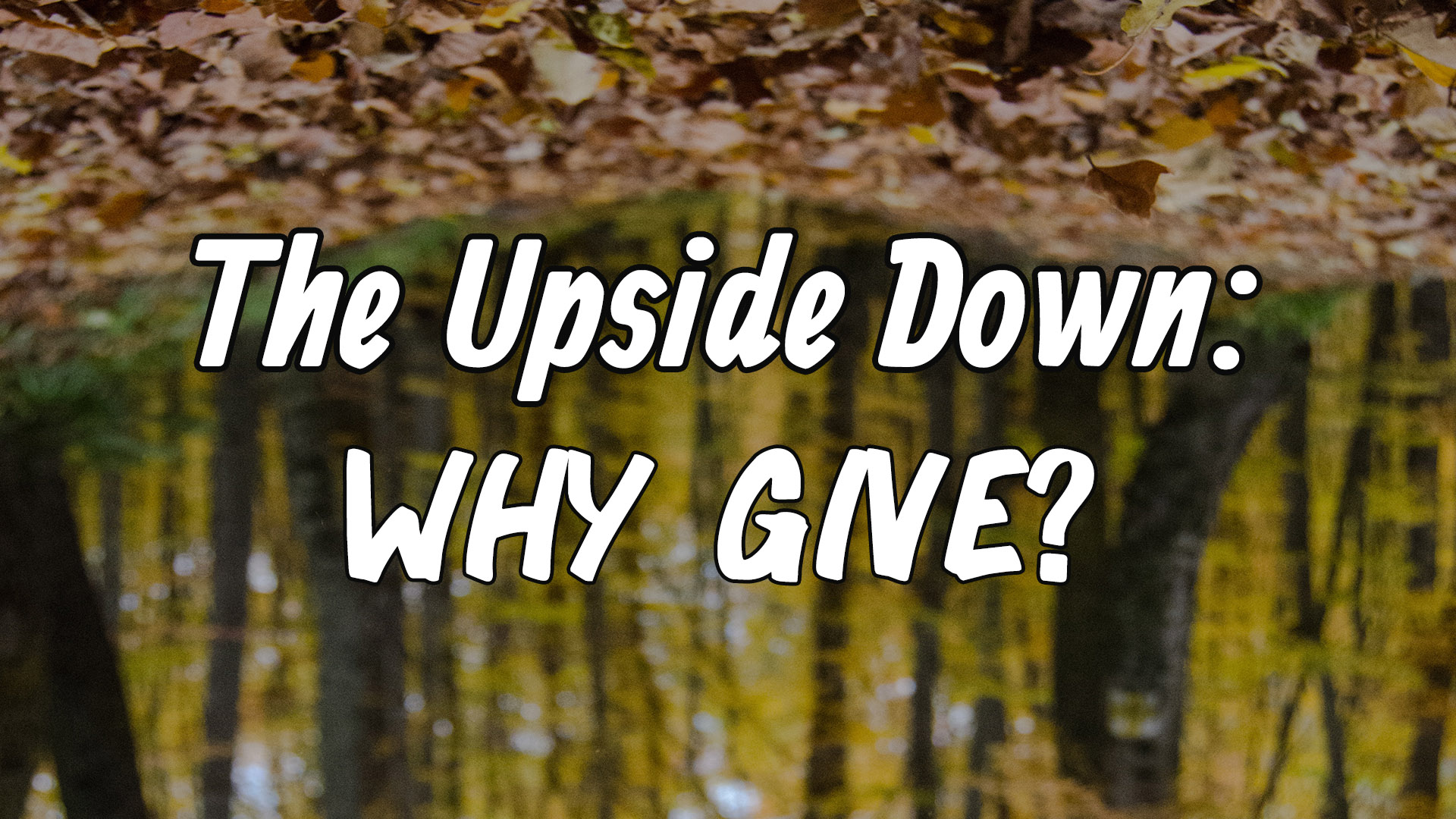 Upside Down: Why Give?