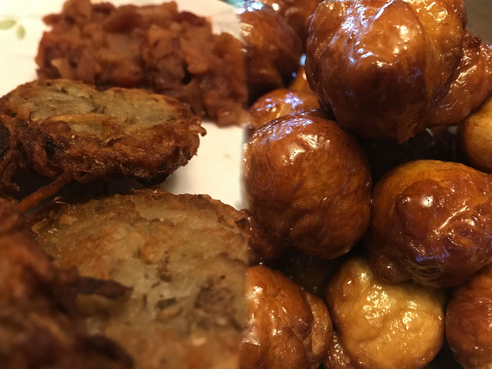 Latkes and Bimuelos (Happy Hanukkah!!)
