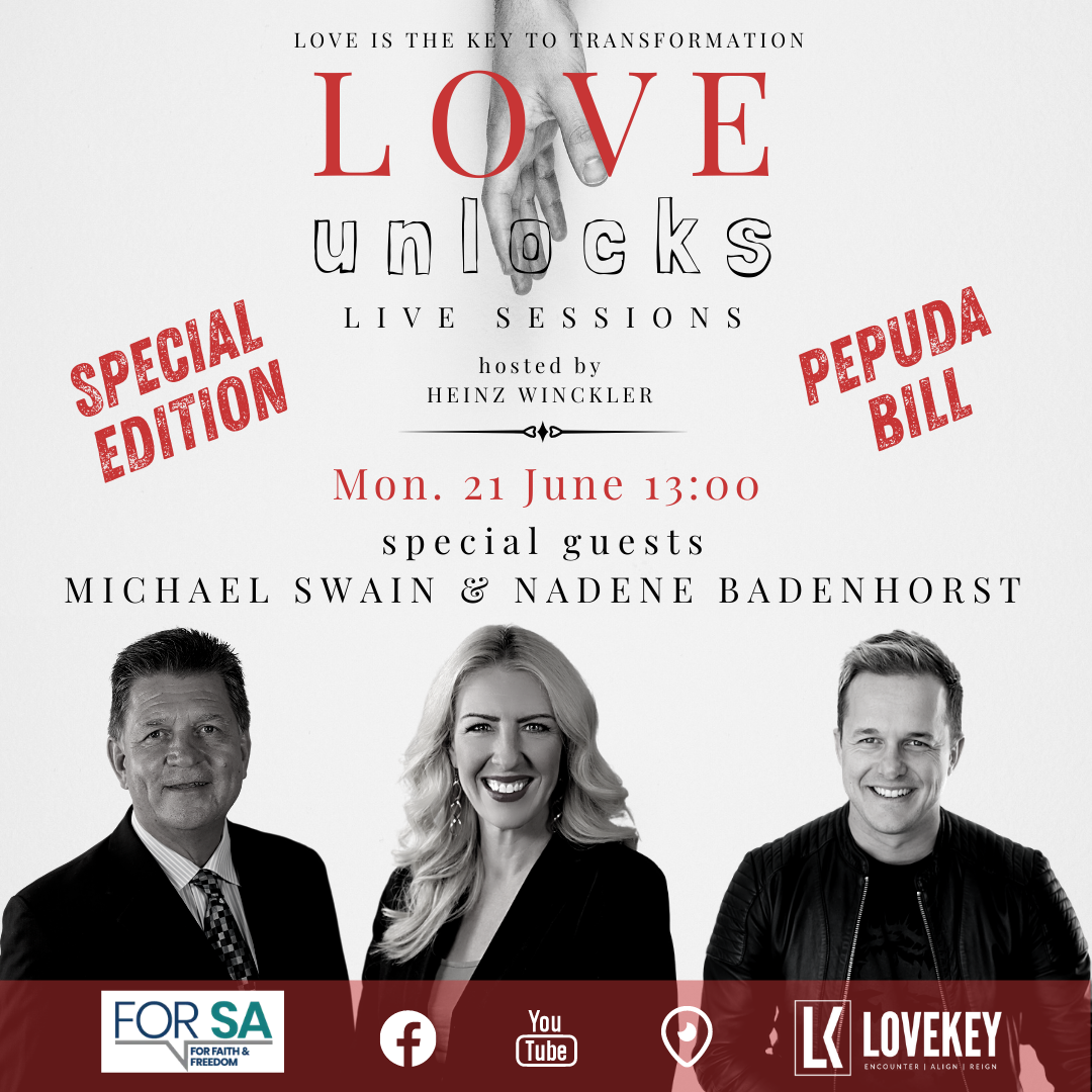 Love Unlocks Live Session with Michael Swain and Nadene Badenhorst hosted by Heinz Winckler