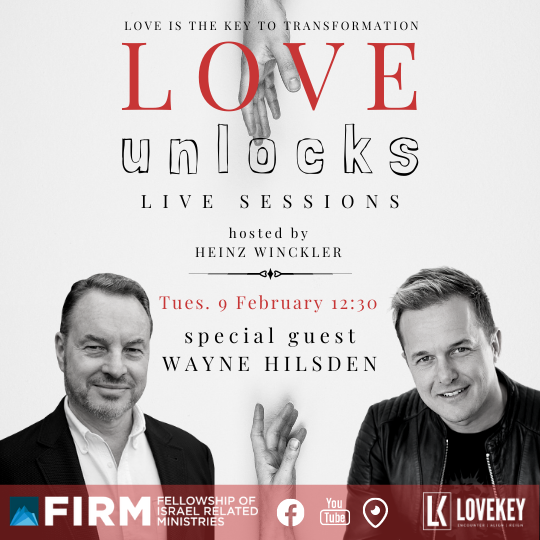 Love Unlocks Live Session with Wayne Hilsden hosted by Heinz Winckler