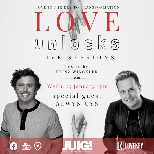 Love Unlocks Live Session with Alwyn Uys hosted by Heinz Winckler