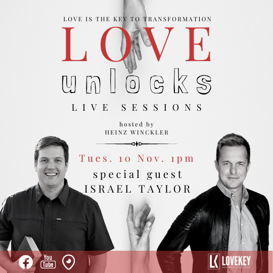 Love Unlocks Live Session with Israel Taylor hosted by Heinz Winckler