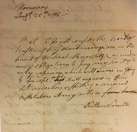 1790s: A Simple Letter