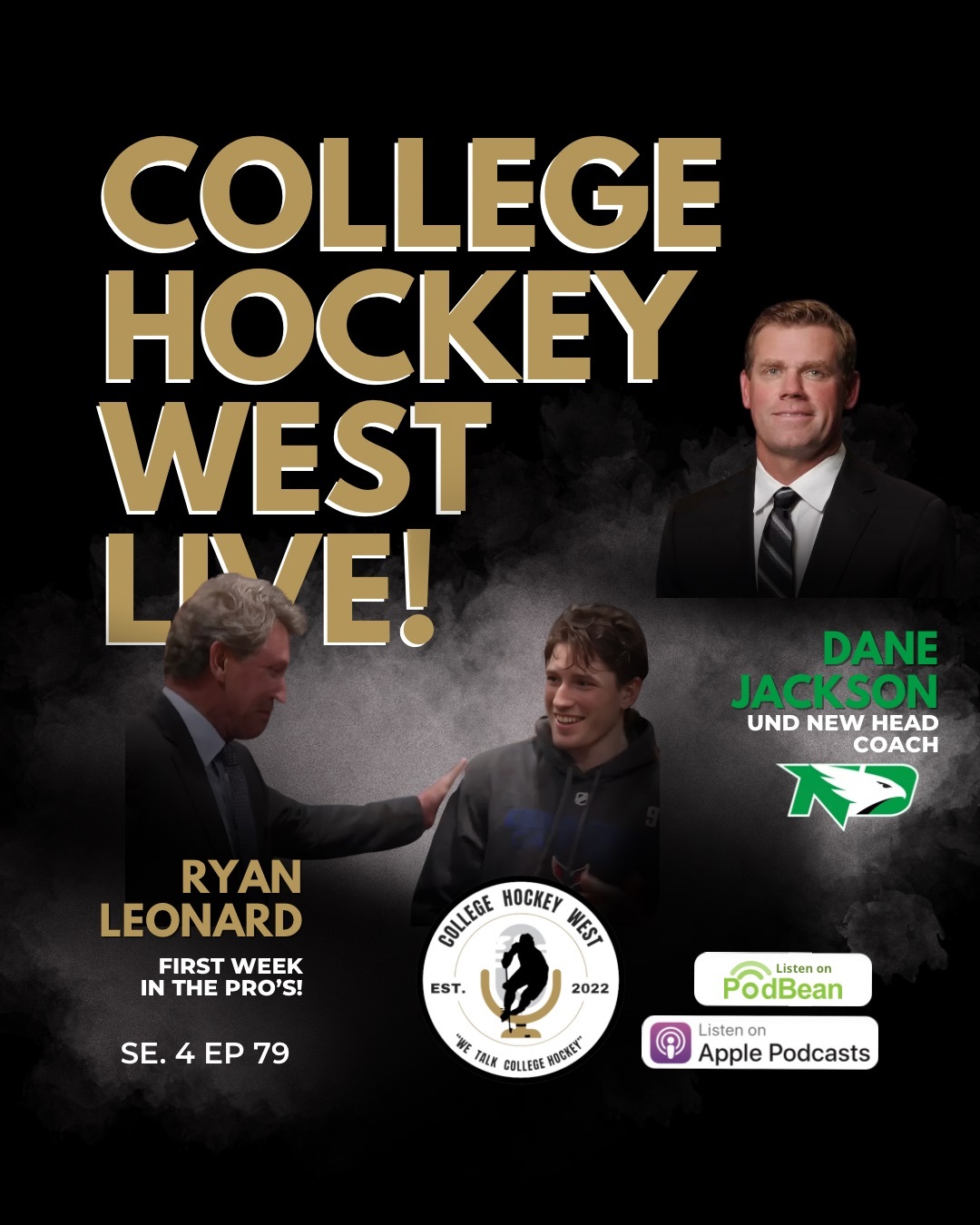 College Hockey West LIVE!  Se 4 Ep 79 April 6, 2025
