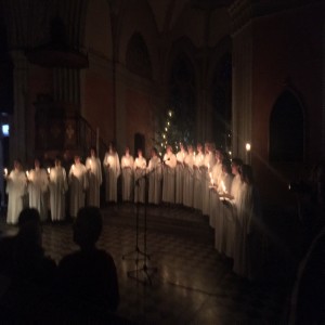 Luciagudstjänst i Arlövs kyrka, 15 dec 2018