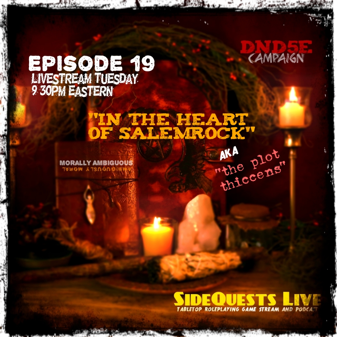 SideQuests Live - TTRPG podcast - Dungeons and Dragons & Shadowrun and more