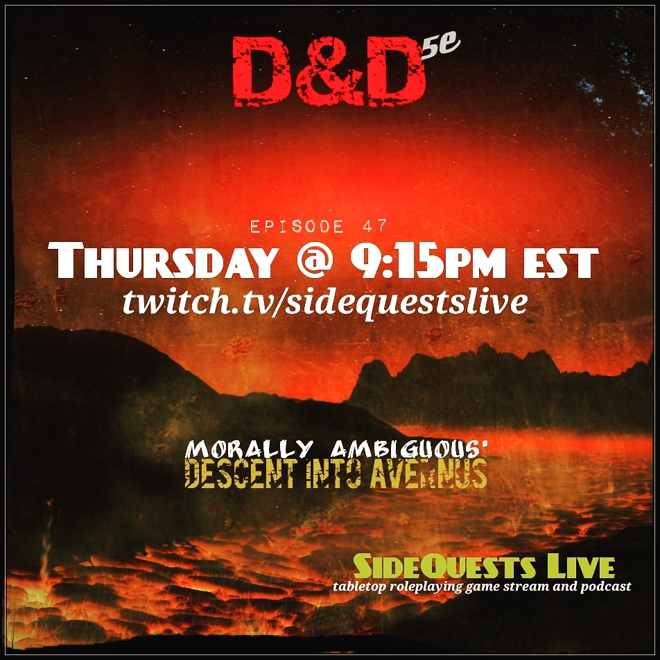 SideQuests Live - TTRPG podcast - Dungeons and Dragons & Shadowrun and more