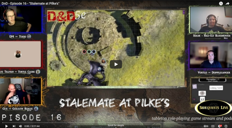 SideQuests Live - TTRPG podcast - Dungeons and Dragons & Shadowrun and more
