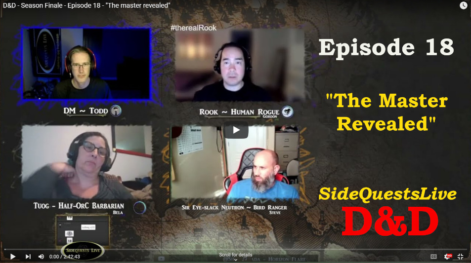 SideQuests Live - TTRPG podcast - Dungeons and Dragons & Shadowrun and more