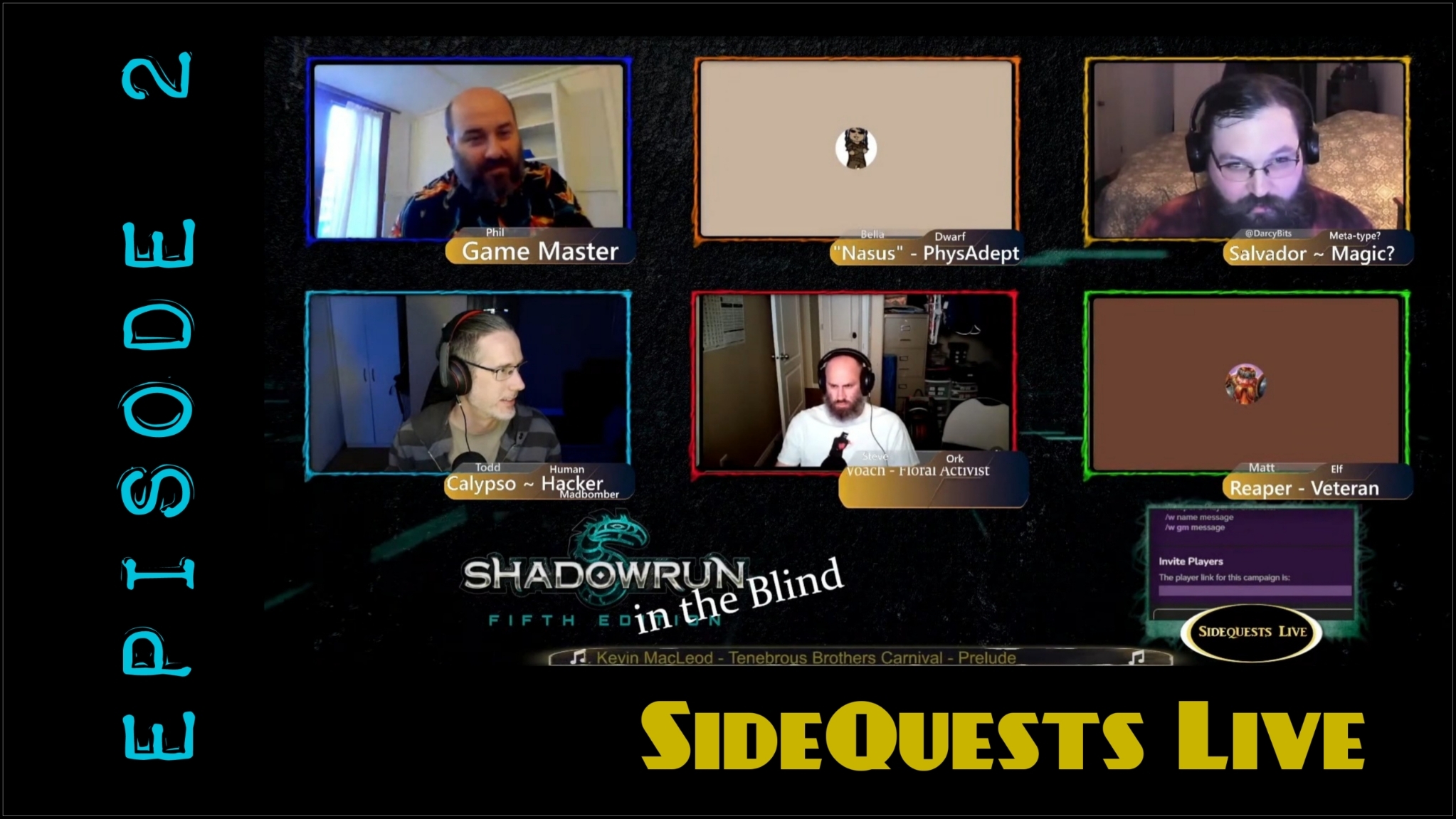 SideQuests Live - TTRPG podcast - Dungeons and Dragons & Shadowrun and more