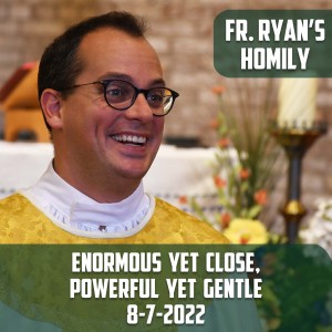 305. Fr. Ryan Homily - Enormous yet Close, Powerful yet Gentle