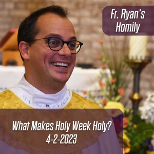 357. Fr. Ryan Homily - What Makes Holy Week Holy?