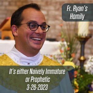 356. Fr. Ryan Homily - It’s either Naively Immature or Prophetic