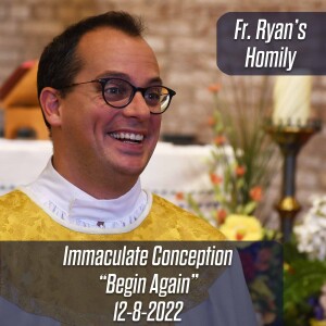 333. Fr. Ryan Homily - Immaculate Conception - ”Begin Again”