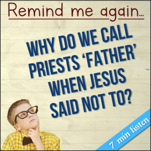 48. Remind me again.....Why do we call priests 