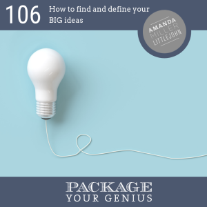 PYG 106: How to find and define your BIG ideas