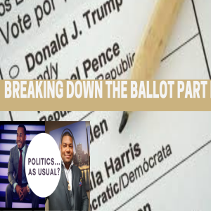 Politics...As Usual?- Breaking Down the Ballot Part I