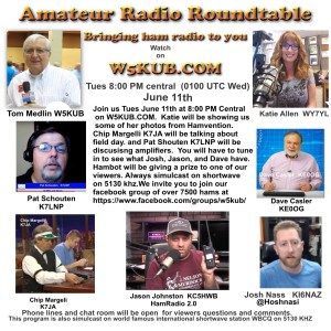 Amateur Radio Roundtable June 11, 2019