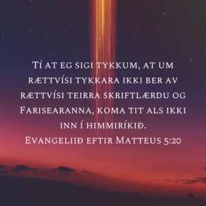 Av náði eru tit frelstir!