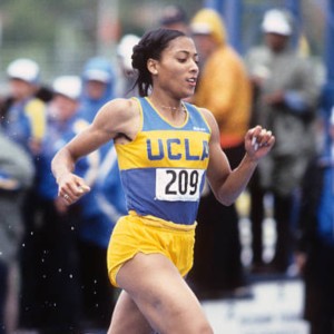 Florence Griffith-Joyner at the 1982 and 1983 NCAA Championships