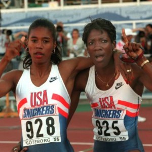 Kim Batten and Tonja Buford-Bailey in the 400mH at the 1995 World Championships