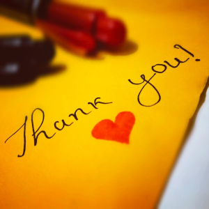 Words to Grow by - "Thank you"