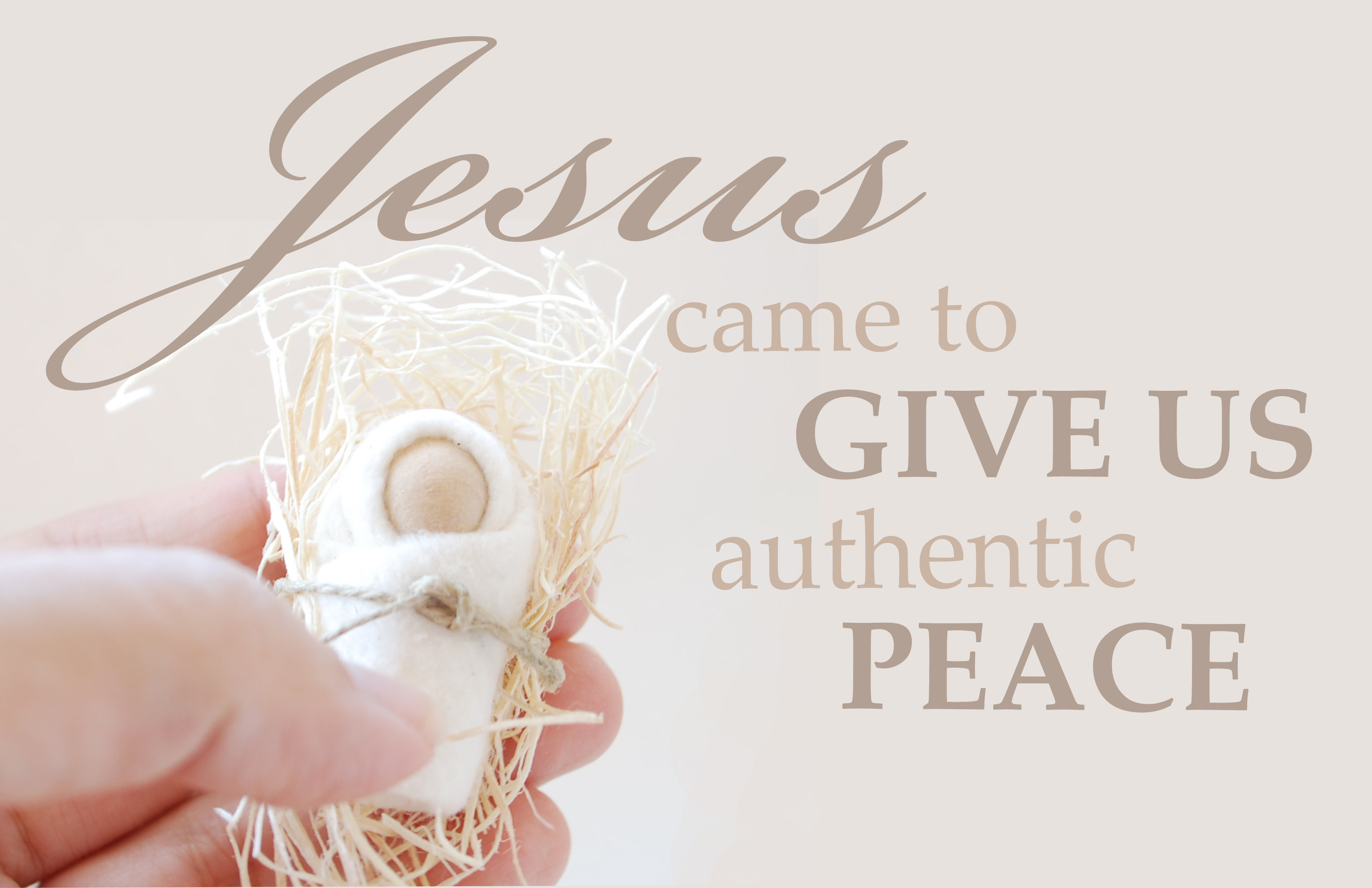12-22-13 Jesus Came To Give Us Authentic Peace