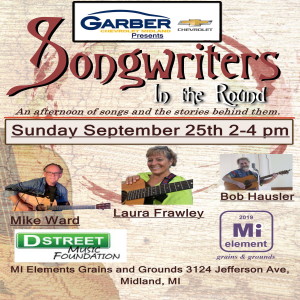 DStreet’s Songwriters in the Round September 25th show promo