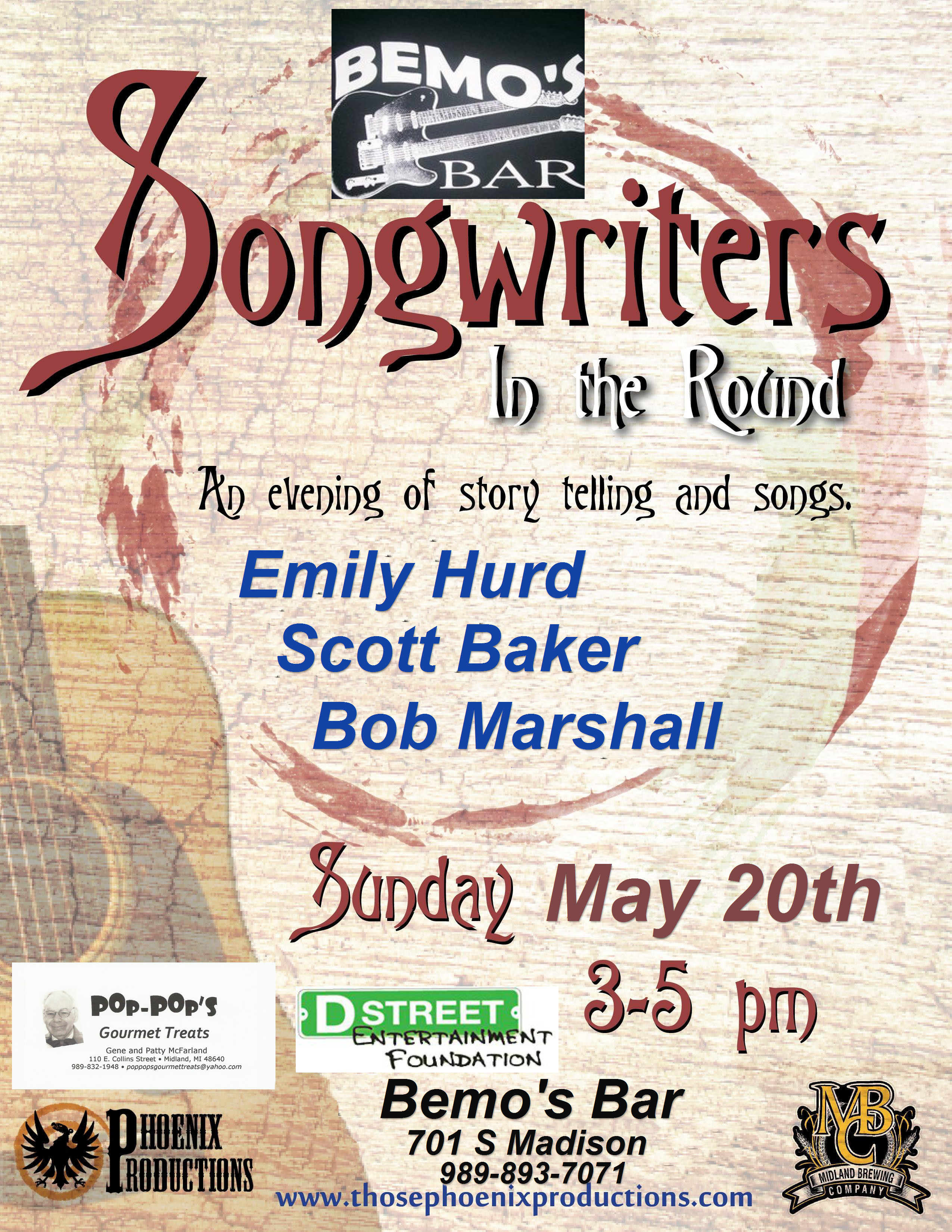 Songwriters in the Round May 20th Show