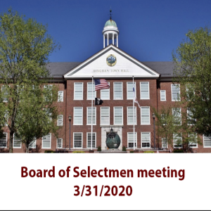 Board of Selectmen  3/31/2020
