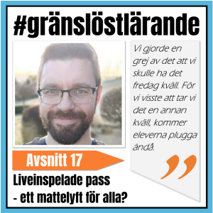 Liveinspelade pass - ett mattelyft för alla?