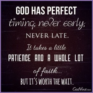 “God’s Perfect Timing” Andrew Chrysler 4/6/25