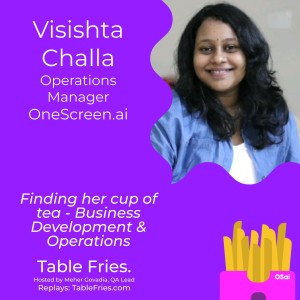 Finding her cup of tea - Business Development & Operations
