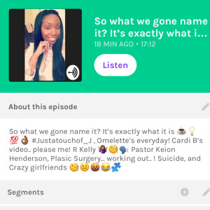 So what we gone name it? Itβs exactly what it is βοΈπ‘π―ππΎ #Justatouchof_J