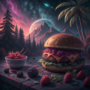 Gringo Burger with a side of Forest Fruits 1/18/25