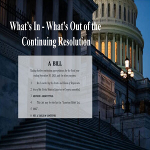 What's In - What's Out of the Continuing Resolution