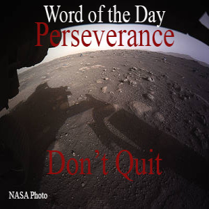 Perseverance—The Word of the Day