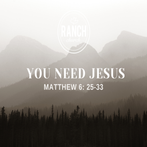 Matthew 6:25-33 - You Need Jesus