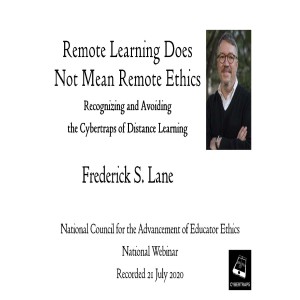 Remote Learning Does Not Mean Remote Ethics