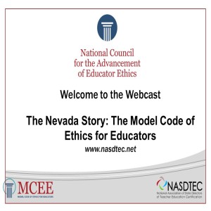 The Nevada Story: The Model Code of Ethics for Educators