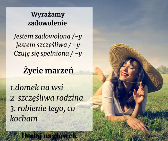 #262 Wyrażanie zadowolenia - Expressing satisfaction