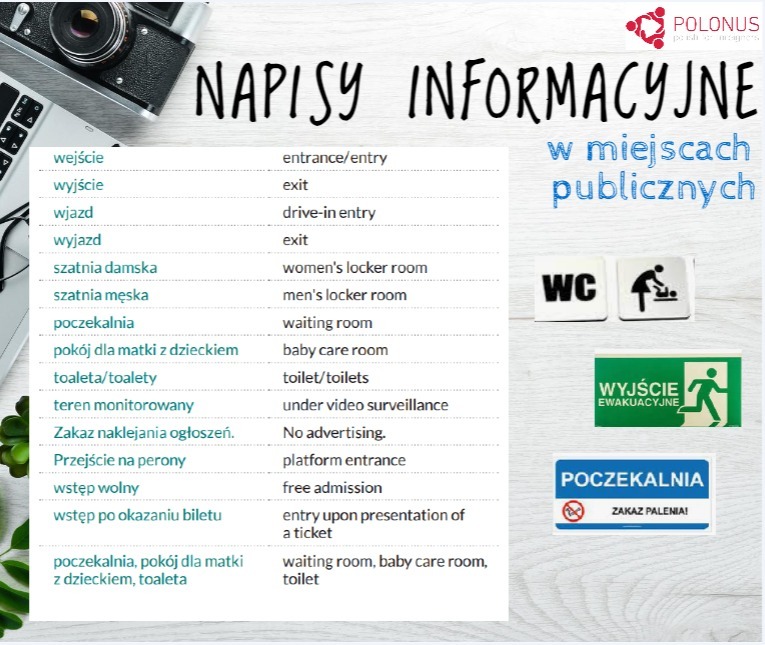 #221 Napisy informacyjne w miejscach publicznych- Information inscriptions in public places