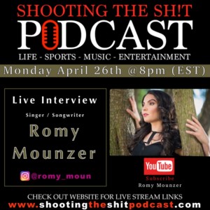 Episode #117​ Live Interview with singer/songwriter Romy Mounzer